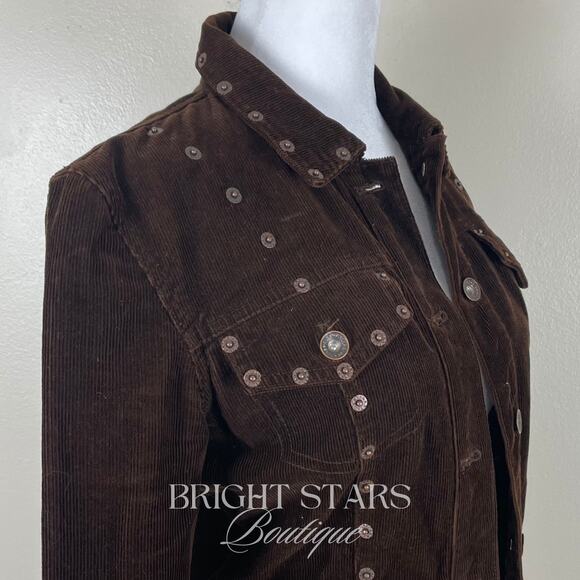 Rare Corduroy Studded Jacket ASO Dawn Summers Buffy the Vampire Slayer Y2K VTG - Picture 10 of 11